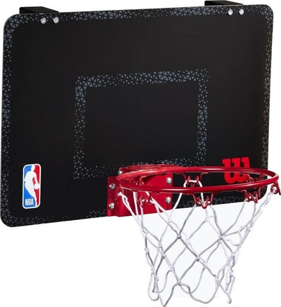 Kosh basketbolli mini Wilson NBA Forge Team WTBA3001FRGNBA, tabelë 12 x 18, top 5.5", i zi
