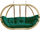 Karrige hamak Globo Royal prej druri, dy vendesh, Amazonas AZ-2030844, jeshile