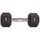 Hantel Eb Fit Rubber Coated, 6 kg, gjashtëkëndore, e zezë