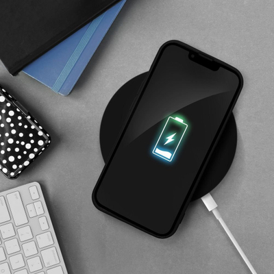 Futollë silikoni Futera për iPhone 16 Plus, mbrojtëse, e zezë