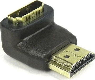 Përshtatës Qoltec HDMI AM / HDMI AF, i zi