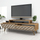 Konsolë TV Hommy Craft City, 140x48.8x41.8cm, dekor CNC, ngjyrë walnut krem
