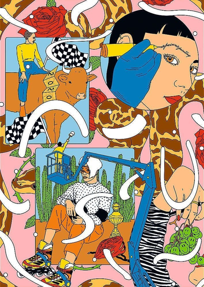 Puzzle Trefl UFT Velvet No Pain No Painting, 500 copa, 34 x 48 cm, shumëngjyrësh