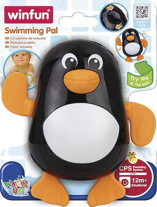 Lodër për banjë Winfun Floating Penguin, për mbi 1 vjeç, shumëngjyrëshe