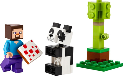 Lodra LEGO Minecraft Steve and Baby Panda 30672, 35 pjesë, shumëngjyrëshe
