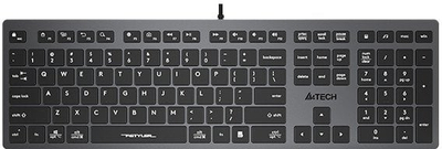 Tastierë A4Tech FX50, me kabllo USB, profil i ulët, e bardhë