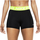 Спортски шорц Nike Pro 365 3", за жени, еластичен, црн со зелен појас