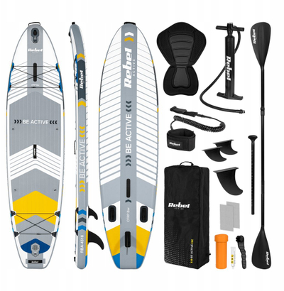 Dërrasë SUP Rebel Active Pro RBA-4518-WH, e fryrë, 335 cm, e bardhë