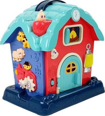 Lodër muzikore Leantoys Musical Barn, edukuese për beba, rozë