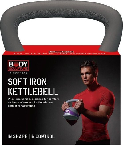 Kettlebell Body Sculpture BW117EN, 10 kg, gri me vjollcë