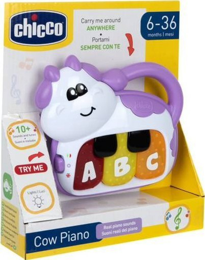 Lodër muzikore Chicco Musical Cow CHICZ-06118, me drita, me melodi, shumëngjyrëshe