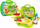 Set plasteline Lean Toys Dino World, 26 pjesë, valixhe kreative, jeshile