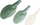 Set lugë matëse Excellent Houseware Misurino, 3 copë, melamine, jeshile