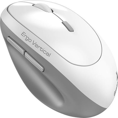 Maus vertikal Genius Ergo 8350S, pa kabllo, 2400 DPI, i bardhë gri