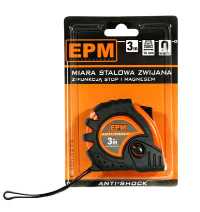 Metër xhepi ANTI-SHOCK, 5m x 19mm, E-400-0275