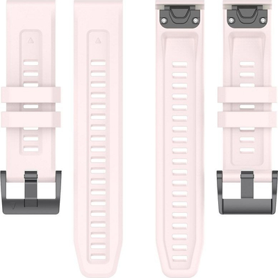 Rrip silikon për smartwatch Garmin Fenix 3 3HR 5X 6X 6X Pro 7X, 26 mm, rozë