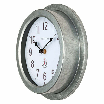 Orë muri Nextime Poppy 4301GA, e bardhë