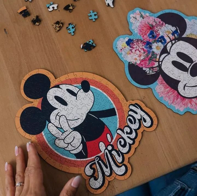 Дрвено сложувалка Trefl Wood Craft, 160 парчиња, Мики Маус Дизни