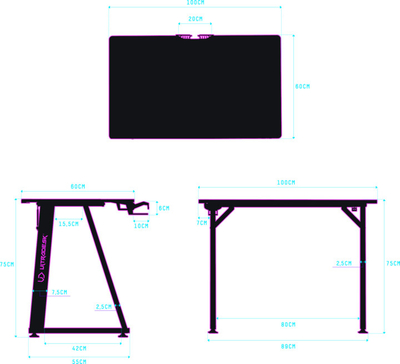 Tavolinë gaming Ultradesk Enter V2, e zezë