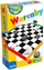 Lojë tavoline Adamigo Mini Checkers Granna, version udhëtimi, e vogël, shumëngjyrëshe