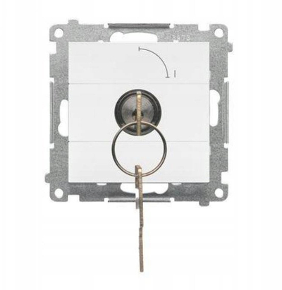 Çelës elektrik Simon 55 TW1K.01/111, 1 pol, 5A, i bardhë mat