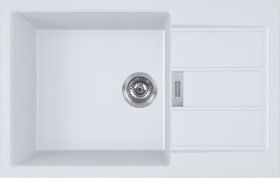 Lavabo kuzhine Franke Sirius 2.0 S2D 611-78, Tectonite, 78cm, e bardhë Polar