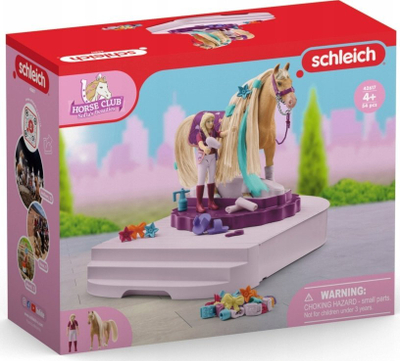 Set lojërash Schleich Horse Club 42617 Sofia's Beauties Grooming Station, 54 copë, me kalë dhe figurine Sofia, shumëngjyrësh