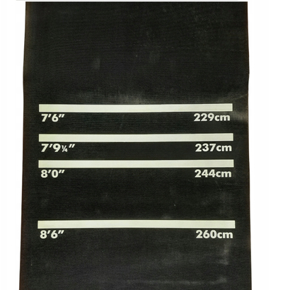 Tapet dart Master Mat Rug, me distanca, gome, zi bardhë