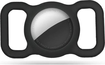 Mbajtëse për Apple AirTag Tech-Protect Smooth PET, silikon, e zezë