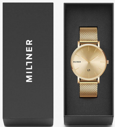 Orë dore Millner Mayfair S Full Gold, 36 mm