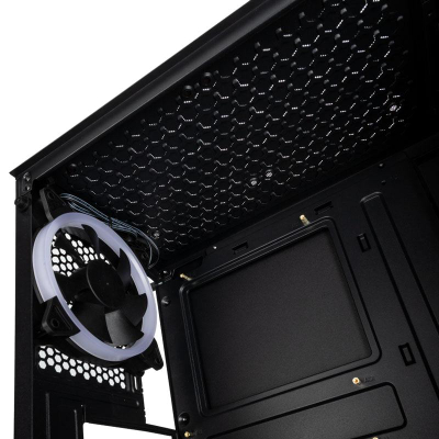 Kasa kompjuteri Kolink Void RGB Midi Tower, me dritare, e zezë