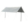 Tendë kampingu Aosom Sunshade Tent Sail, 3x4x2.4 m, poliester 210D, gri e çelët