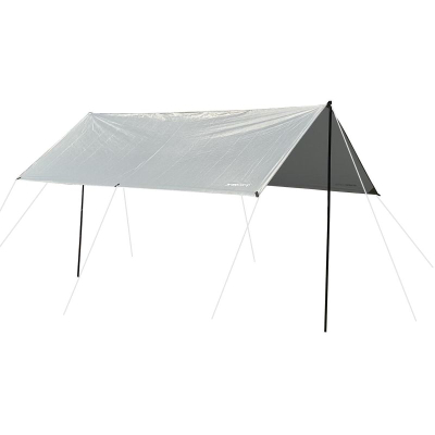 Tendë kampingu Aosom Sunshade Tent Sail, 3x4x2.4 m, poliester 210D, gri e çelët