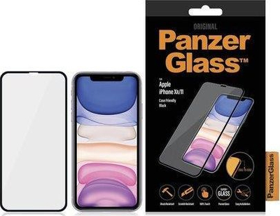 Xham mbrojtës PanzerGlass Tempered për iPhone XR/ 11 Case Friendly (2665), i zi 