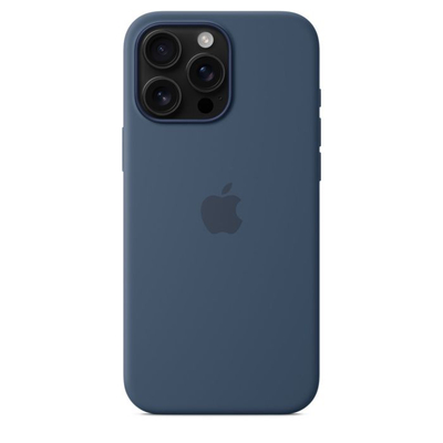 Apple iPhone 16 Pro Max Silicone Case with MagSafe, Denim