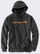 Дуксер со капуљача Carhartt Signature Logo, широк крој loose fit, големина L, темно сива