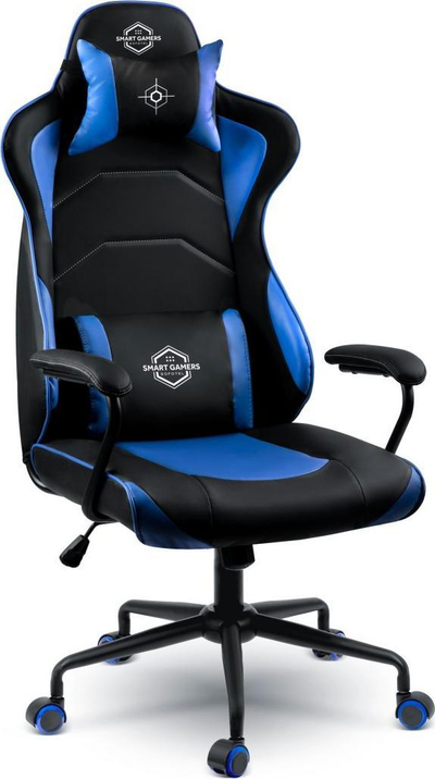 Karrige gaming Sofotel Yasuo 2591, mekanizëm rregullimi, lëkurë eko, blu