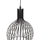 Llambë e varur tavani 28x138cm (HM4164), zezë
