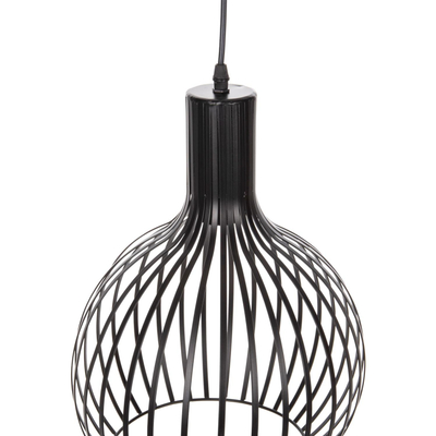 Llambë e varur tavani 28x138cm (HM4164), zezë