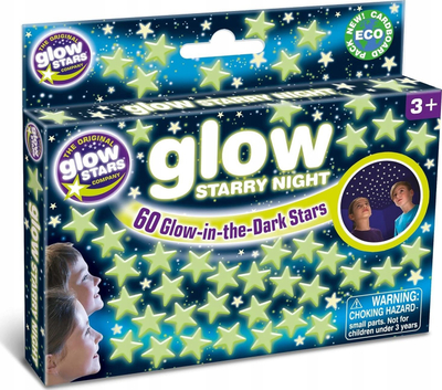 Stickerë fosforeshentë Brainstorm Limited Glow Starry Night, 60 copë, vetëngjitës, shumëngjyrëshe