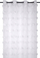 Perde me pompoma White Embroidered Voile, 140x260 cm, poliester, e bardhë