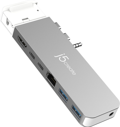 HUB USB j5create 4K60 Elite Pro USB4, 100W PD, 4K 60Hz, gri hapësire