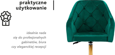 Karrige zyre 4Rico Qs-Bl14G, rrotulluese, jeshile