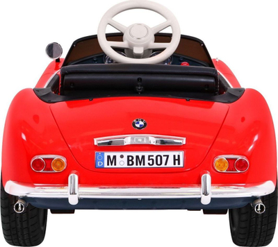 Makine elektrike BMW 507 Retro, për kalamaj 3+, me telekomandë, e kuqe