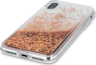 Mbulesë telefoni Xiaomi Redmi Go, TPU Liquid Glitter, e tejdukshme, gold