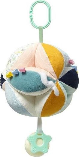 Lodër varëse për karrocë BabyOno Woodland, me zile dhe teether, shumëngjyrëshe