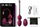 Toptha Kegel Dorcel Love Balls Plum, përforcim i muskujve të pelvisit, ngjyrë lejla e errët