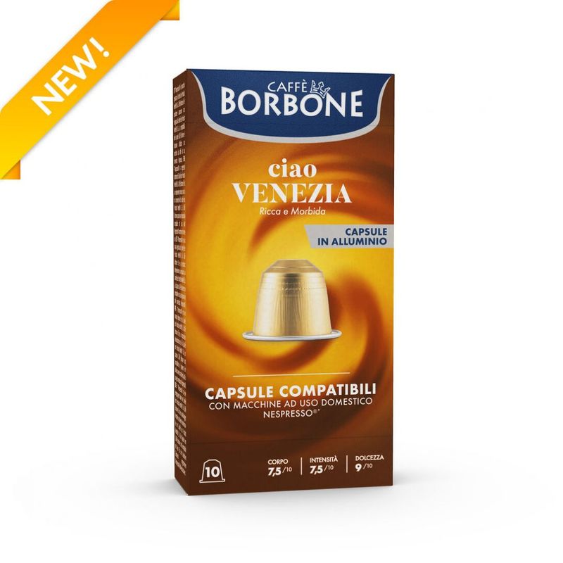 Borbone Venezia, përzierje kompatibile me Nespresso® (10 kapsula)