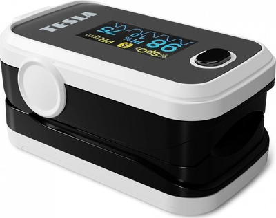 Pulsoksimetër Tesla Smart Oximeter, ekran OLED, Bluetooth, bardh e zi