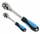 Set çelësa raglozh Straight, 1/4" edhe 1/2", me dorezë gome, blu me bojë të zezë